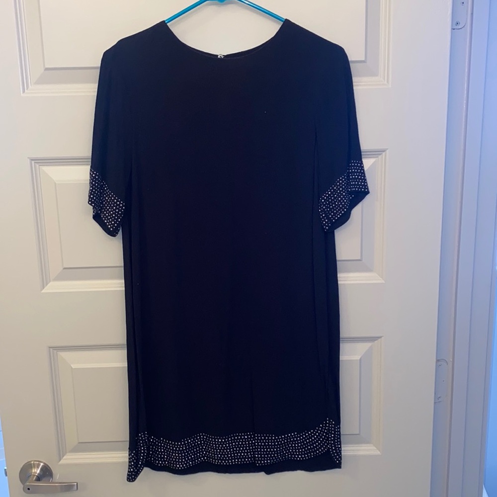 Black dress with beads